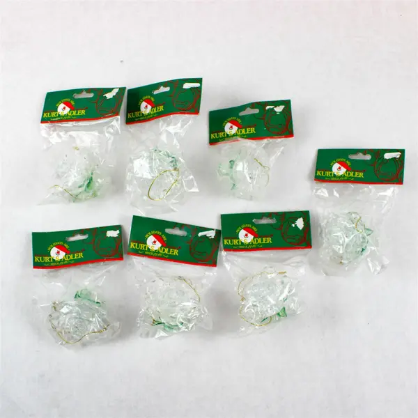 Set of 7 Santa's World Kurt S. Adler Clear Rose String Light Covers W614/C