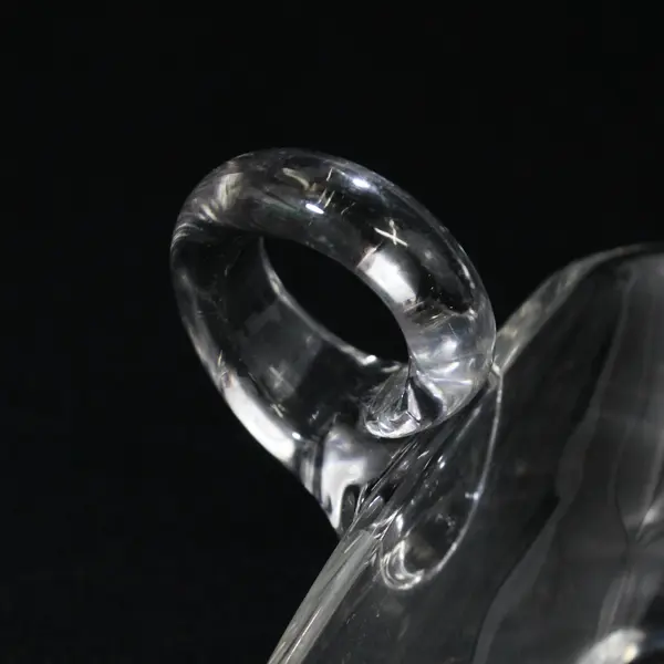 Unbranded Leaf Shaped Clear Glass Small Candy Dish/Trinket Tray 7.25" Long