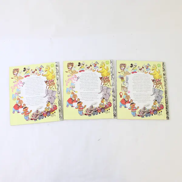 Vintage Lot of 3 Learning To Count Little Golden Books 1985 & 1957 Hardcover