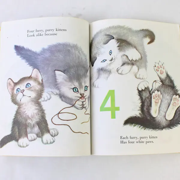 Vintage Lot of 3 Learning To Count Little Golden Books 1985 & 1957 Hardcover