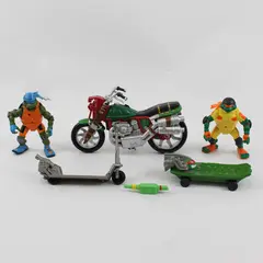  Lot Of 6 Playmates 2002-2003 Teenage Mutant Ninja Turtles Figures & Vehicles