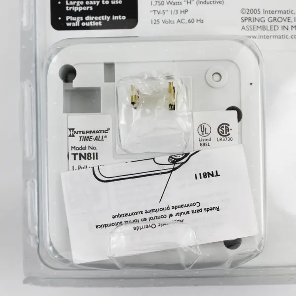 Intermatic Programmable Indoor Lamp & Appliance Timer Model TN811C New