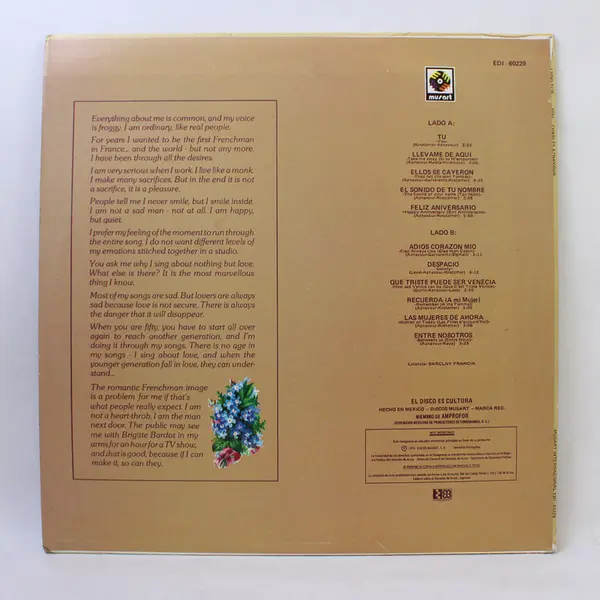 Charles Aznavour - I Sing For... You 12" Vinyl Record
