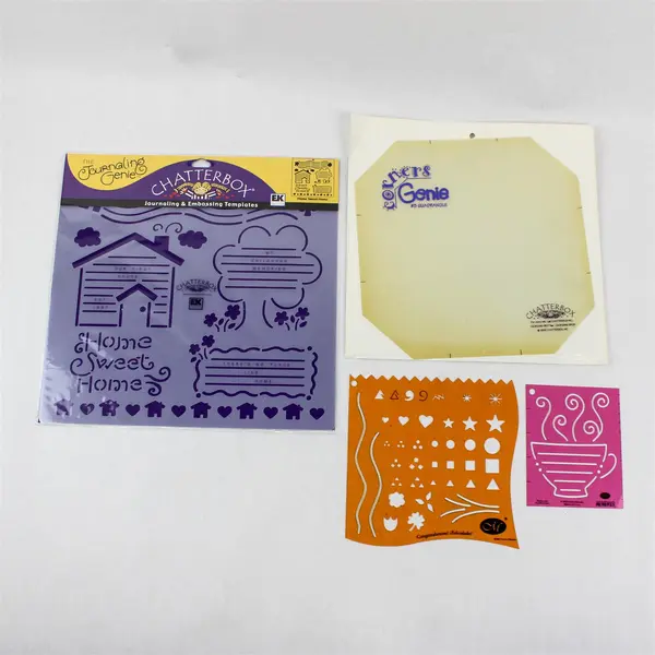 Lot of 17+ Scrapbooking & Mixed Media Art Stencils Templates