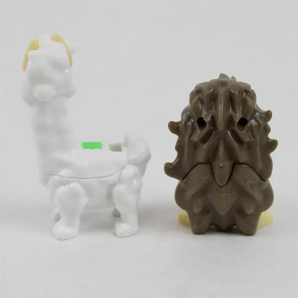 Lot of 2 Kinder Joy Llama and Hedgehog Buildable Figurines