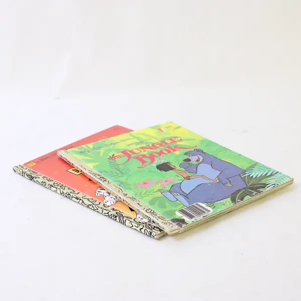 Vintage Lot of 2 Walt Disney Little Golden Books 1967 & 1991 Hardcover