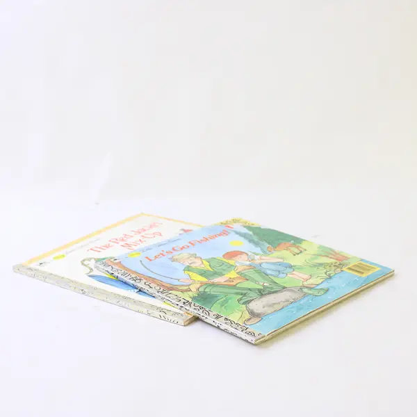 Vintage Lot of 2 Big Little Golden Books 1986 & 1987 Hardcover Good