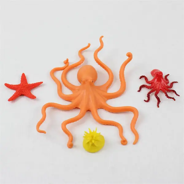 Lot of 16 Mixed Marine Sea Life Animals Various Types Creatures Plastic Figures 