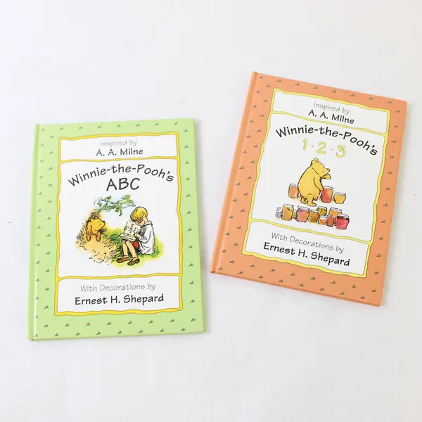 2 A A Milne Inspired Children's HC Winnie-the-Pooh Learning Books 1995 & 1996 VG