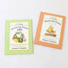 2 A A Milne Inspired Children's HC Winnie-the-Pooh Learning Books 1995 & 1996 VG