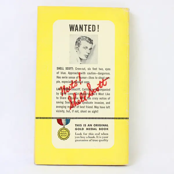 Ride a High Horse by Richard S. Prather Gold Book Orig 1953 Shell Scott Book PB