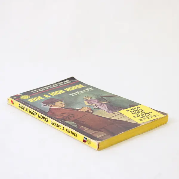 Ride a High Horse by Richard S. Prather Gold Book Orig 1953 Shell Scott Book PB
