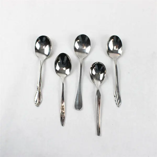 Lot of 10 Assorted Stainless Steel Sugar Spoons Party Event Wedding Flatware