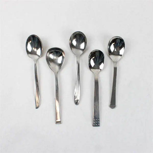 Lot of 10 Assorted Stainless Steel Sugar Spoons Wedding Event Flatware