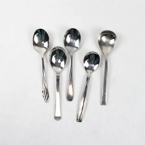 Lot of 10 Assorted Stainless Steel Sugar Spoons Wedding Event Flatware