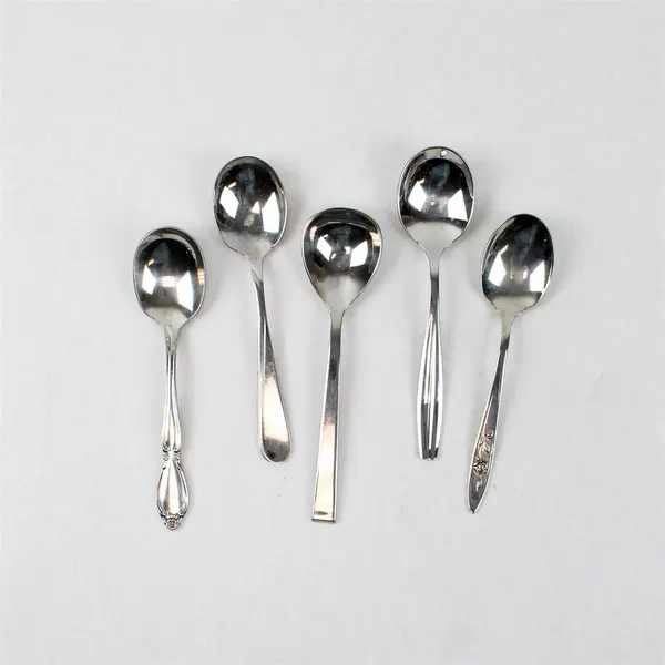 Lot of 10 Assorted Stainless Steel Sugar Spoons Wedding Event Party Flatware