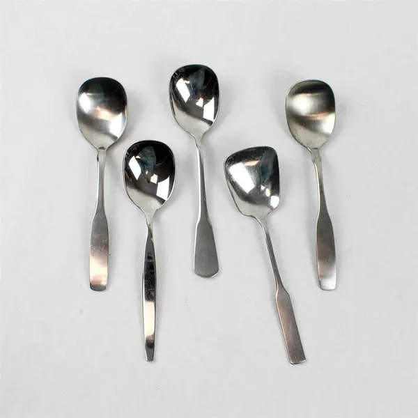 Lot of 10 Assorted Stainless Steel Scoop Sugar Spoons Event Flatware