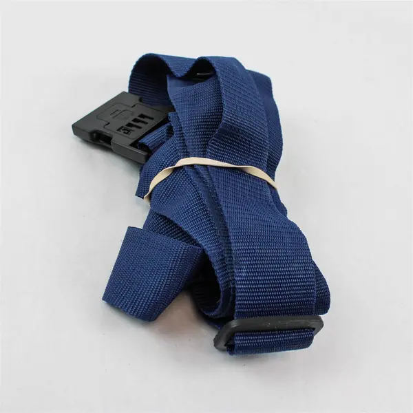 Lot of 2 Brookstone 2-in-1 Cross Blue Luggage Straps for Suitcases Keyless Lock 