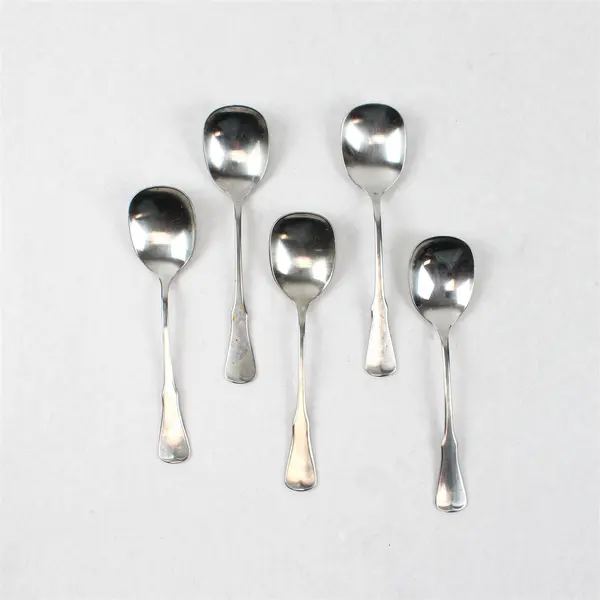 Lot of 10 Assorted Stainless Steel Scoop Sugar Spoons Event Party Flatware