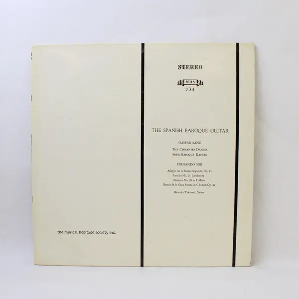 The Spanish Baroque Guitar MHS 734 Gaspar Sanz And Fernando Sor 12" Vinyl Record