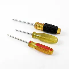 Lot of 3 Phillips Head Screwdrivers 8.5in Used Good Condition