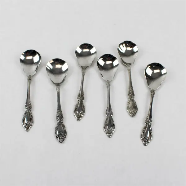 Mixed Lot of 20 Stainless Steel Scalloped Shell Sugar Spoons Event Flatware
