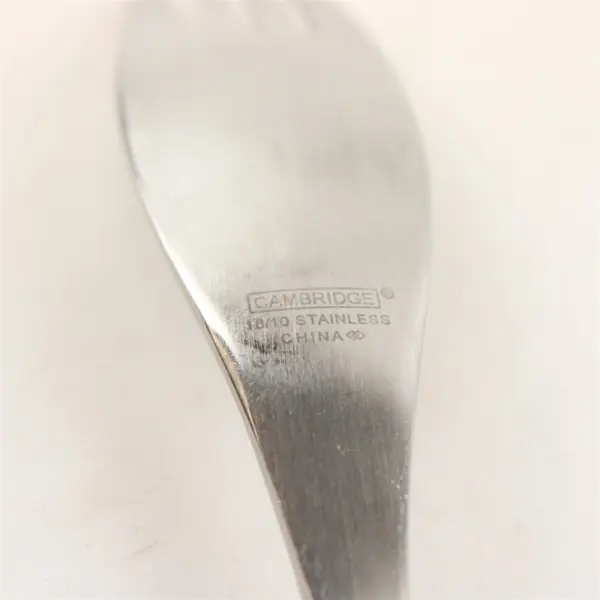 Lot Of 6 Cambridge Silver Strata (Stainless) Pattern Flatware Salad Forks 7.25"