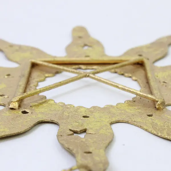 Gold-Tone Shimmery Boho Celestial Sun Ornament 6"