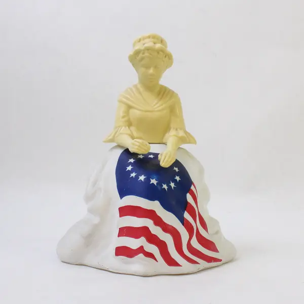 Vintage 1976 AVON Betsy Ross Figurine Cologne Decanter - Empty