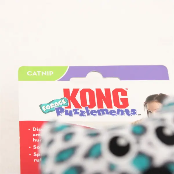 NEW KONG Puzzlements Forage Catnip Plush Cat Toy