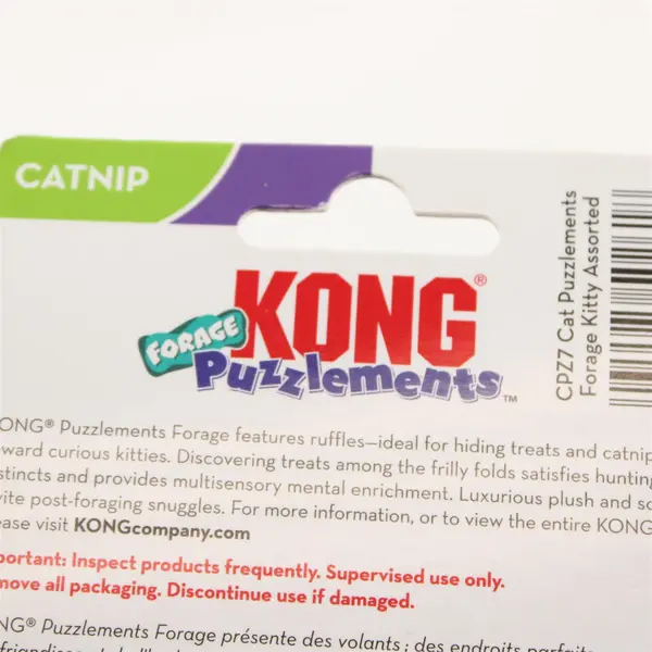 NEW KONG Puzzlements Forage Catnip Plush Cat Toy