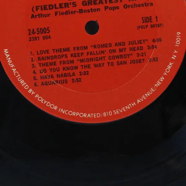 Arthur Fiedler - Encore (Fiedler's Greatest Hits) 12" Vinyl Record