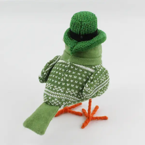 Place & Time Tabletop Fabric Bird St Patrick's Day 7.25 Inch 