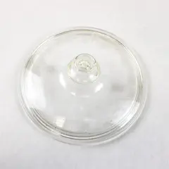 Vtg Pyrex Clear Etched Flowers Round Glass Lid 523-C For 1.5 Qt Casserole Dish