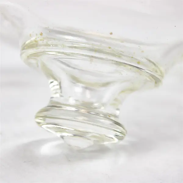 Vtg Pyrex Clear Etched Flowers Round Glass Lid 523-C For 1.5 Qt Casserole Dish