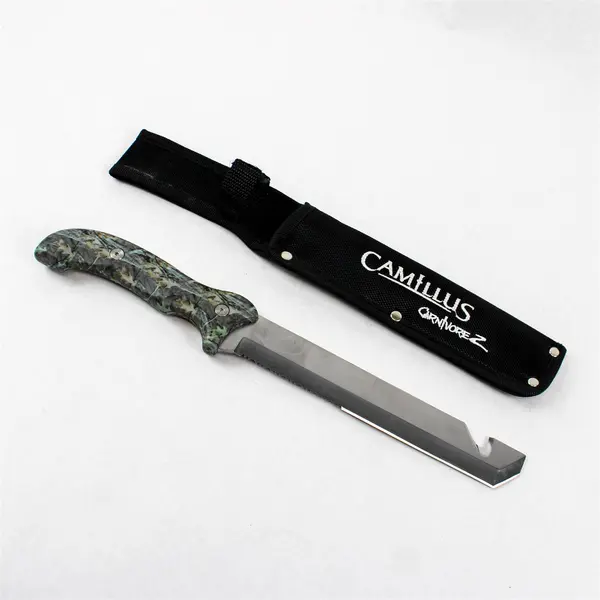Camillus Carnivore Z 14.5in Fixed Blade Knife w/ Sheath Collectible