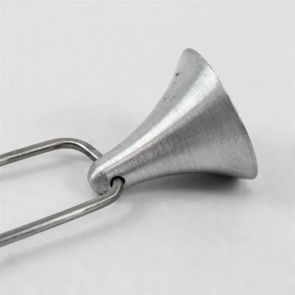 Vintage Metal Handle Decorative Candle Snuffer, Silver Tone