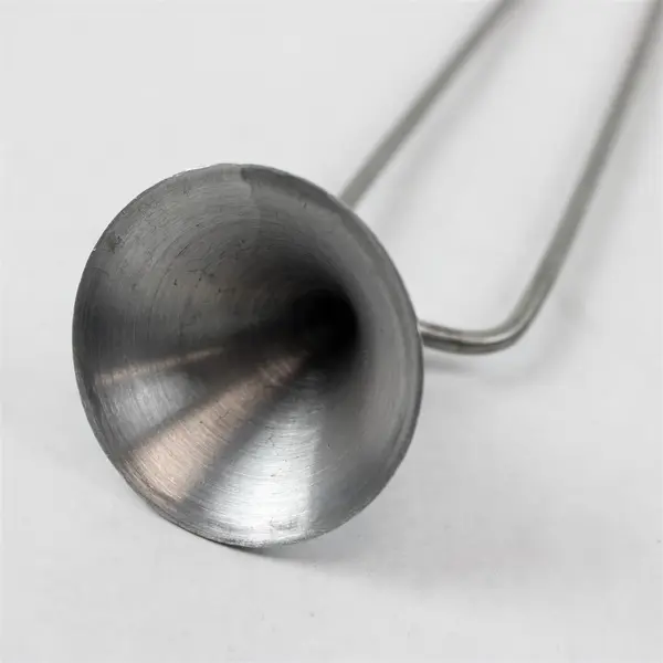 Vintage Metal Handle Decorative Candle Snuffer, Silver Tone