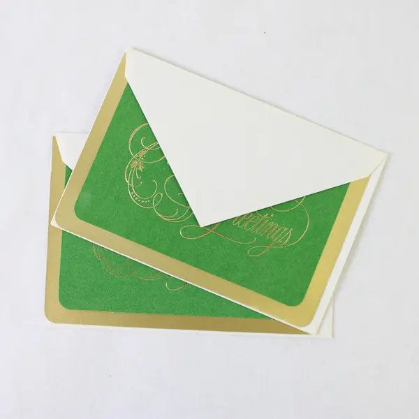 Set of 2 Vintage Hallmark Season's Greetings Christmas Cards Unused