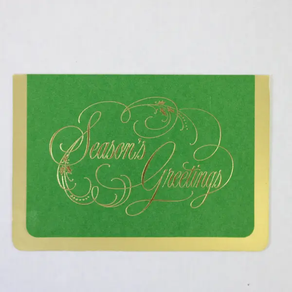 Set of 2 Vintage Hallmark Season's Greetings Christmas Cards Unused