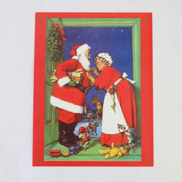 Set of 12 VTG Plus Mark Santa and Mrs. Claus Christmas Greeting Cards Unused