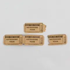 Set of 4 Vintage Astrodome Tour Tickets 