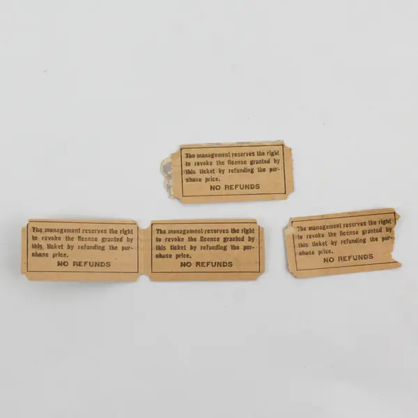Set of 4 Vintage Astrodome Tour Tickets 