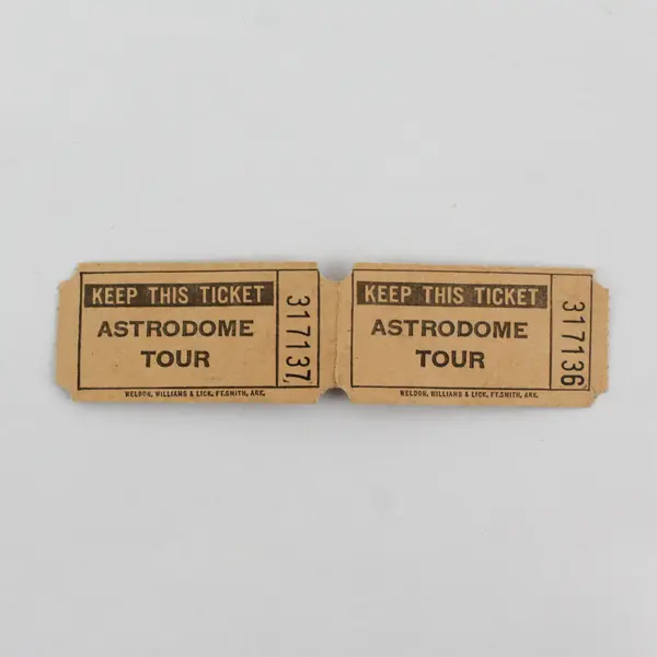 Set of 4 Vintage Astrodome Tour Tickets 