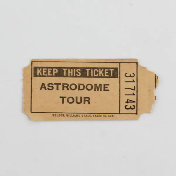 Set of 4 Vintage Astrodome Tour Tickets 