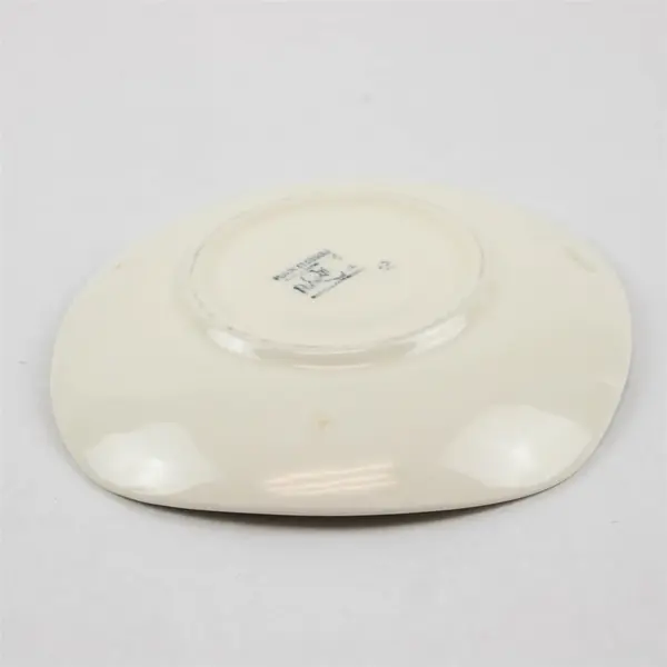 Set of 5 Vintage Metlox PoppyTrail Peach Blossom 6" Square Saucers
