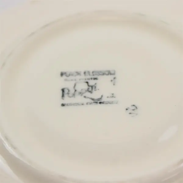 Set of 5 Vintage Metlox PoppyTrail Peach Blossom 6" Square Saucers