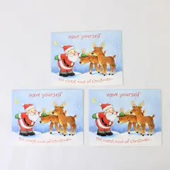 Set of 3 VTG Laurel American Greetings Christmas Greeting Cards