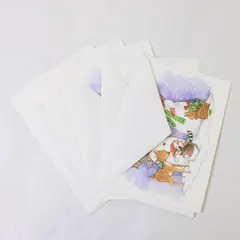 Set of 5 VTG Paper Magic Group Snowman Family Christmas Greeting Cards Unused