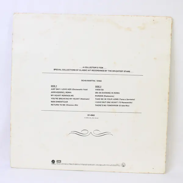  Dino: Italian Love Songs 12" Vinyl Record